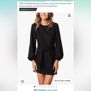 Black long sleeve dress
